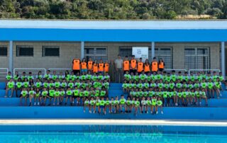 Participantes y autoridades en el Campus Multideporte Lanjarón 2025