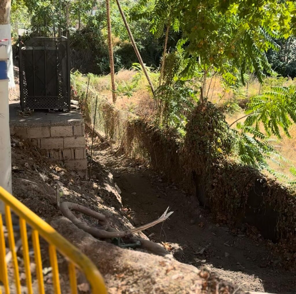 Lugar donde comenzarán las obras del nuevo tramo del Paseo Biosaludable de Lanjarón
