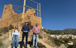 Visita al Castillo Medieval de Lanjarón en el que se mejorará el entorno con una inversión de 70.000 euros