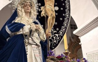 Virgen de la Amargura junto a la Real e Ilustre Hermandad del Santísimo Cristo de la Expiración Lanjarón